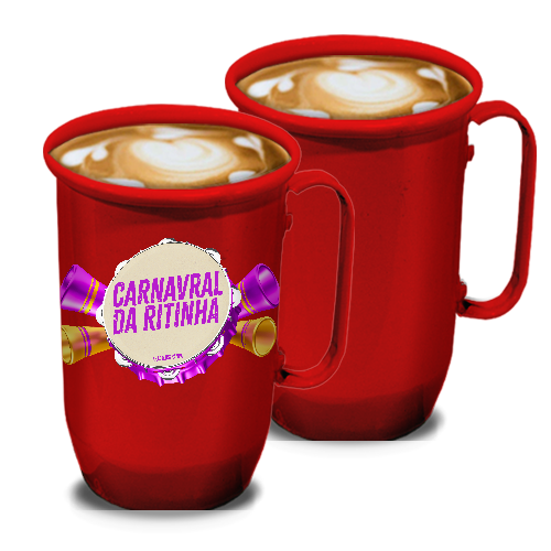 Caneca de Alumínio | 800ml | Vermelha