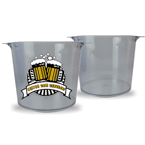 Balde de Acrílico | 5L | Cristal