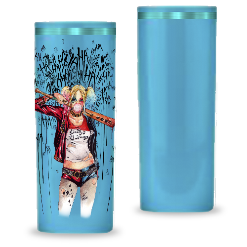 Copo Long Drink | 350ml | Azul Bebê | Borda Tiffany