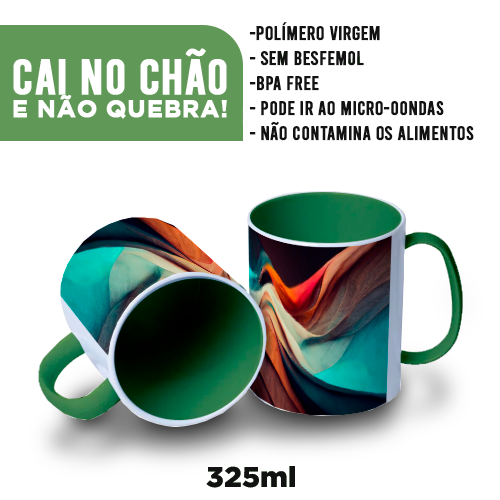Caneca de Polímero | Verde | 325ml