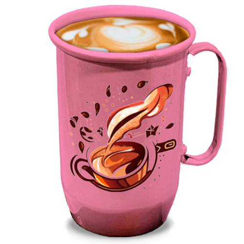 Caneca de Alumínio | 800ml | Rosa Bebê