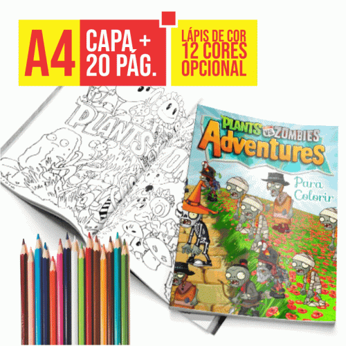 Revista de Colorir Personalizada | A4 | 20p + Capa