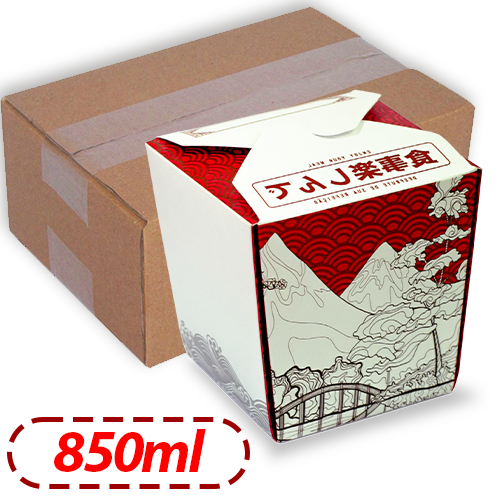 BOX YAKISSOBA | 850ML  | NEW TRADICIONAL | CAIXA: 400UNDS